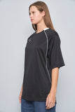 Polera casual  negro  adidas talla L 248