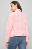 Chaqueta denim  rosado lauren talla L 164