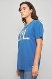 Polera casual  azul psycho bunny talla L 314