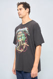 Polera casual  gris metallica talla Xl 650