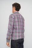 Camisa escocesa morada BOSS Talla M Image 2