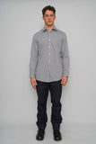 Camisa cuadrille azul BOSS Talla 16 Image 3