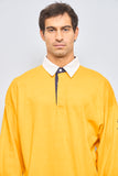 Polera casual  amarillo musto talla L 130