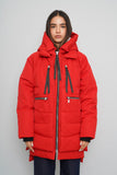 Parka Rojo Orolay  Talla L Image 0