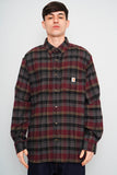 Camisa cuadrille gris/morado Carhartt Talla Xl
