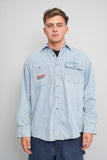 Camisa denim celeste DC Talla M Image 0