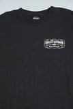 Polera casual  negro harley davidson talla L 196