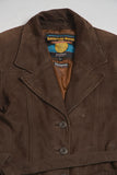 Chaqueta cuero  café adventure bound talla S 287