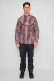 Camisa escocesa azul/rojo Lacoste Talla L Image 3