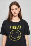 Polera casual  negro nirvana talla M 108