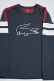 Polera casual  azul lacoste talla L 464