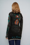 Polerón denim negro Ed Hardy Talla L Image 2