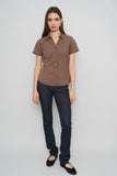 Blusa Café Columbia Talla S Image 3
