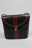 Cartera/Mochila negro/cafe Vera Pelle Talla TU Image 0