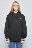 Poleron casual  negro lacoste talla Xl 425