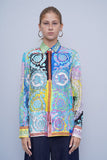Blusa Multicolor Versace Talla 40