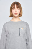 Polera casual  gris carhartt talla L 510