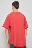 Polera casual  rojo majestic talla Xxl 816