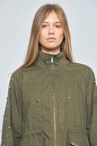 Chaqueta casual  verde lovemade talla Xl 891