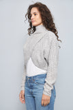 Sweater casual  gris forlove&lemon talla Xs 662