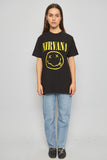 Polera casual  negro nirvana talla M 958