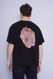 Polera Print negro whatever forever Talla XL 3
