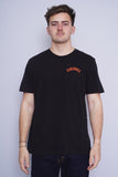 Polera Print negro fireball Talla TU 1