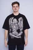 Polera Print negro real streat Talla XXL 1