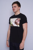 Polera Print negro madengine Talla M 2
