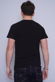 Polera Print negro madengine Talla M 3