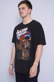 Polera Print negro marvel Talla XXL 2