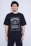 Polera Print negro gildan Talla L 1