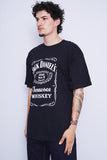 Polera Print negro gildan Talla L 2