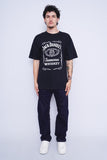 Polera Print negro gildan Talla L 4
