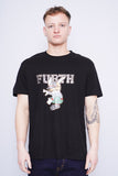 Polera Print negro nostalgic Talla XXXL 1