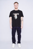 Polera Print negro nostalgic Talla XXXL 4