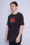 Polera Print negro nickelodeon Talla XXL 2
