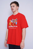 Polera Print rojo disney Talla L 2