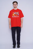 Polera Print rojo disney Talla L 4