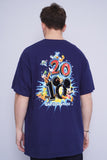 Polera Print azul disney Talla XL 3