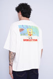 Polera Print crema nickelodeon Talla XL 3