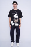 Polera Print negro disney Talla XL 4