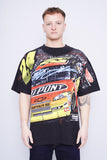 Polera Print negro nascar Talla XL 1