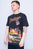 Polera Print negro dodge x reason Talla L 2