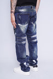 Jeans denim azul sosoo Talla 38 3