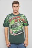 Polera casual  verde chase talla Xl 095