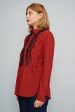 Blusa cuadrille rojo J. Crew Talla 10 Image 1