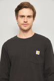 Polera casual  negro carhartt talla S 833