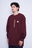 Polera burdeo Carhartt Talla L 2