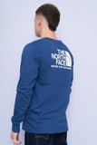 Polera azul the north face Talla M 3